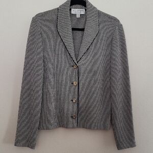 St. John Collection Knit Striped Blazer